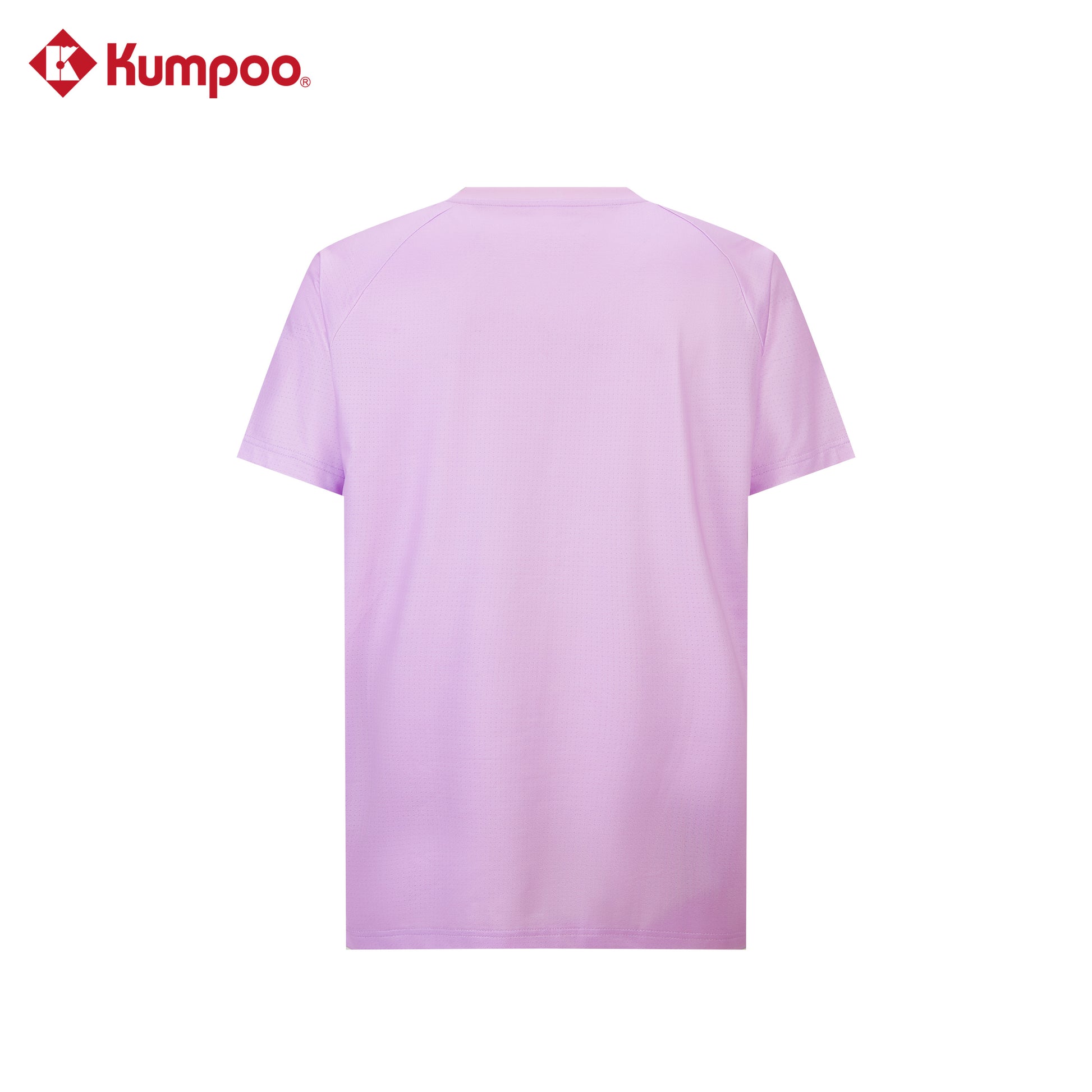 Kumpoo men's quick-dry sports T-shirt for badminton and training, lightweight athletic top with breathable fabric, black color