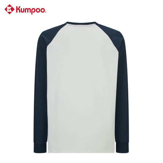 Kumpoo K253U-3998 unisex long sleeve graphic T-shirt with bold design, black long sleeves, and colorful front artwork.