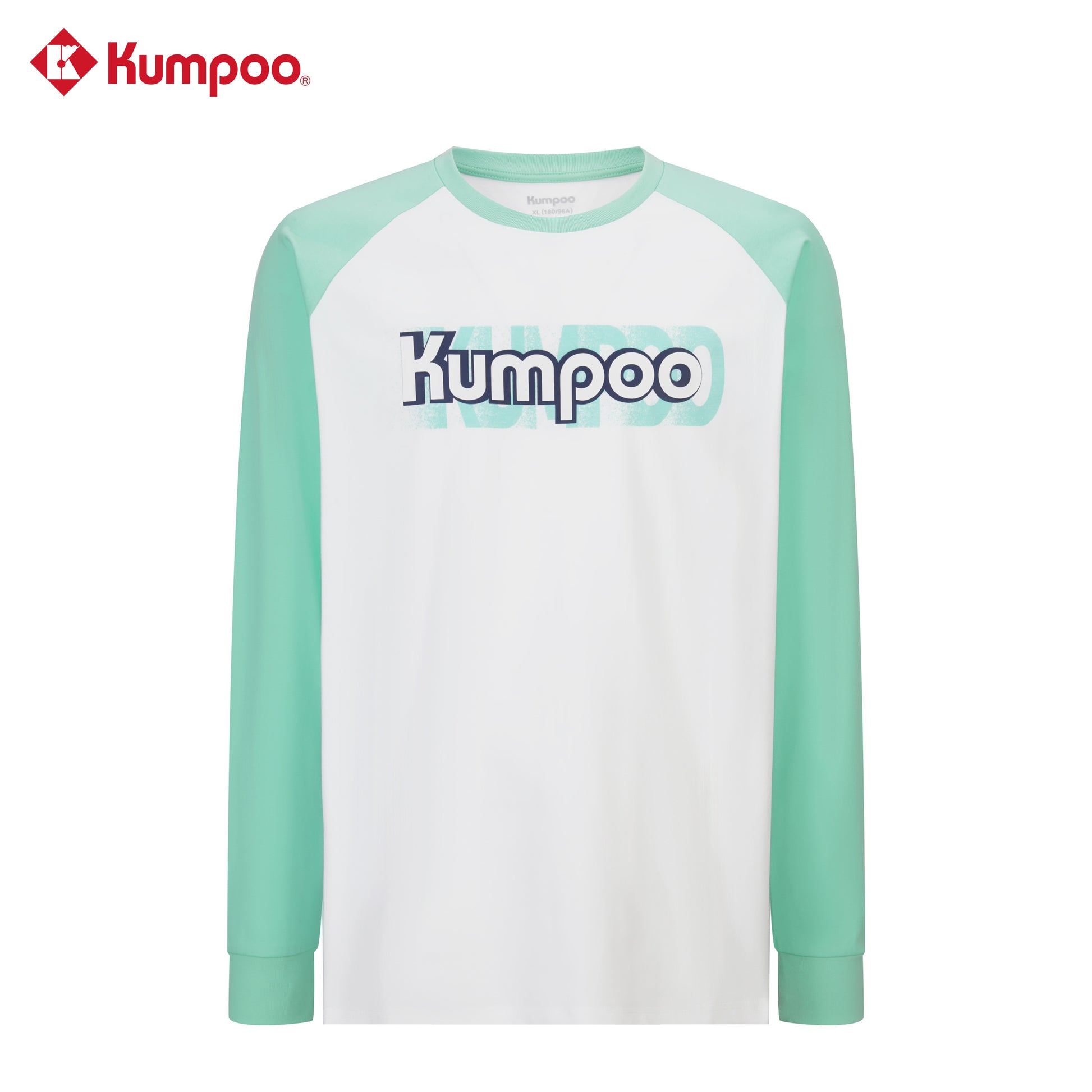 Unisex long sleeve graphic T-shirt by Kumpoo, featuring bold printed design on soft fabric, perfect for casual wear.