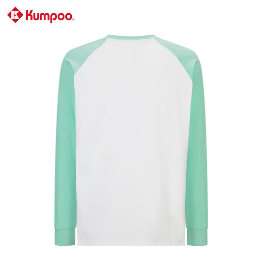 Kumpoo K253U-3998 unisex long sleeve graphic T-shirt featuring a bold design on the front, made from soft, comfortable fabric.
