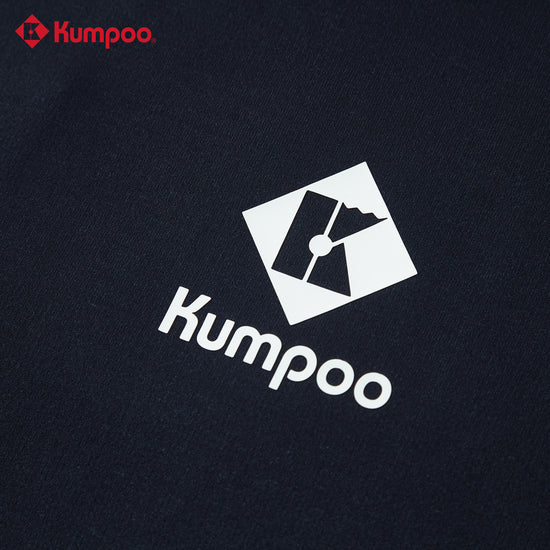 Kumpoo K253U-5003 unisex long sleeve sports jacket in black, featuring a zip-up front and athletic fit.