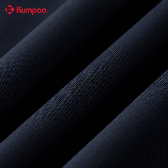Unisex long sleeve sports jacket by Kumpoo, featuring a sleek design, lightweight fabric, and sporty look.