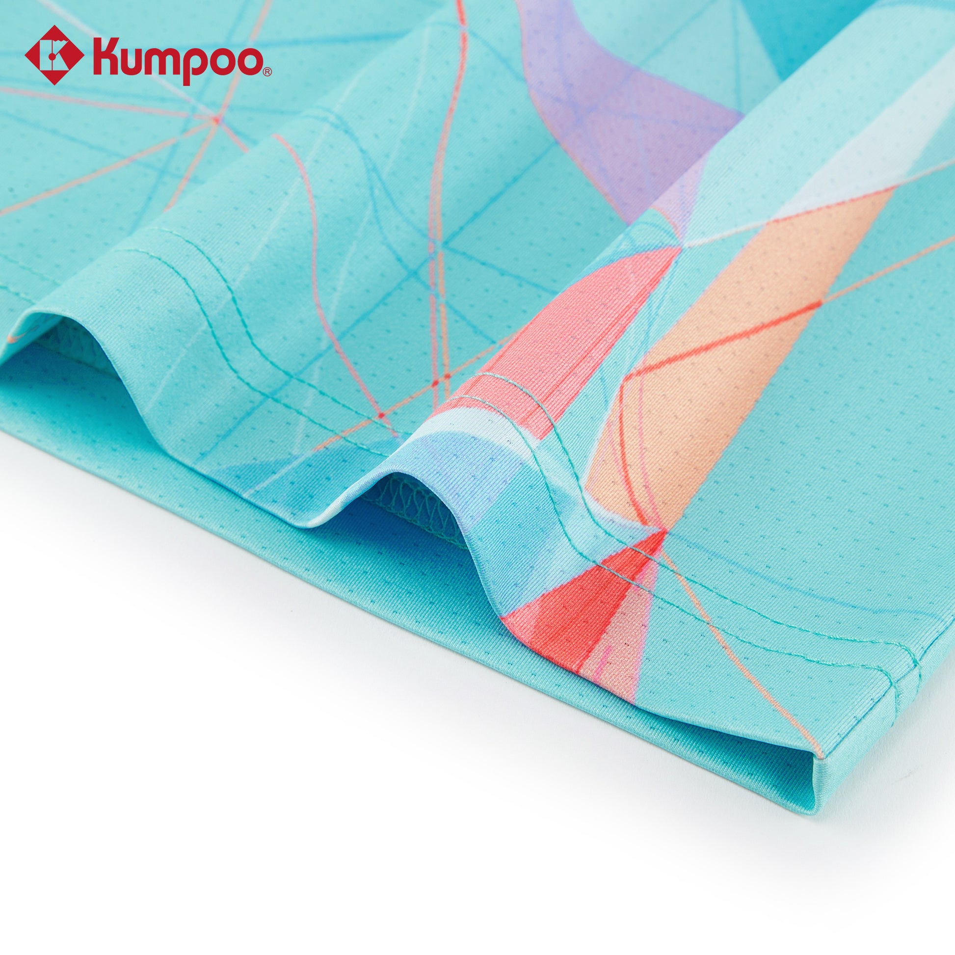 Kumpoo women's quick-dry sports T-shirt for badminton and training, lightweight and breathable athletic top.