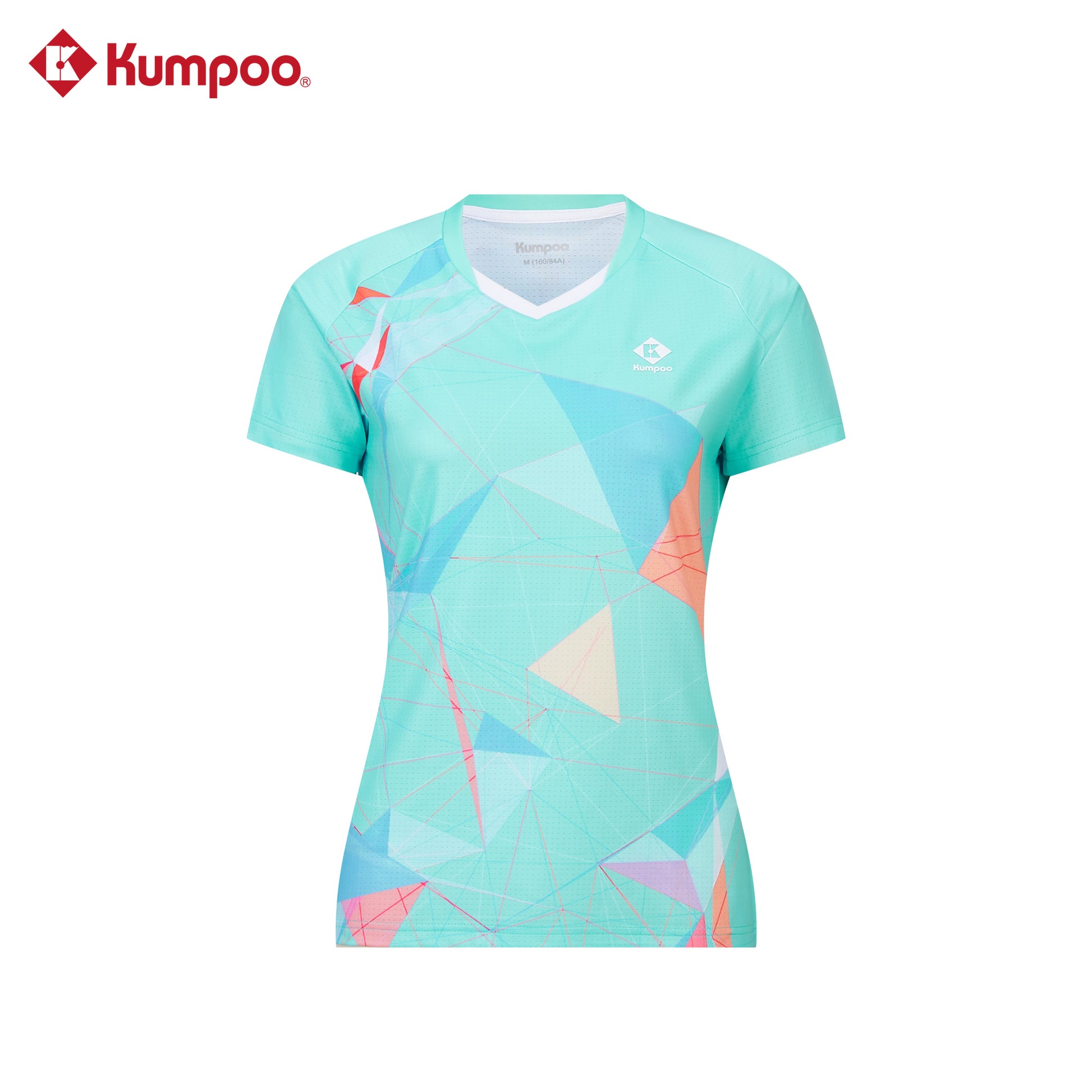 Kumpoo women's quick-dry sports T-shirt designed for badminton and training, featuring breathable fabric and athletic fit.