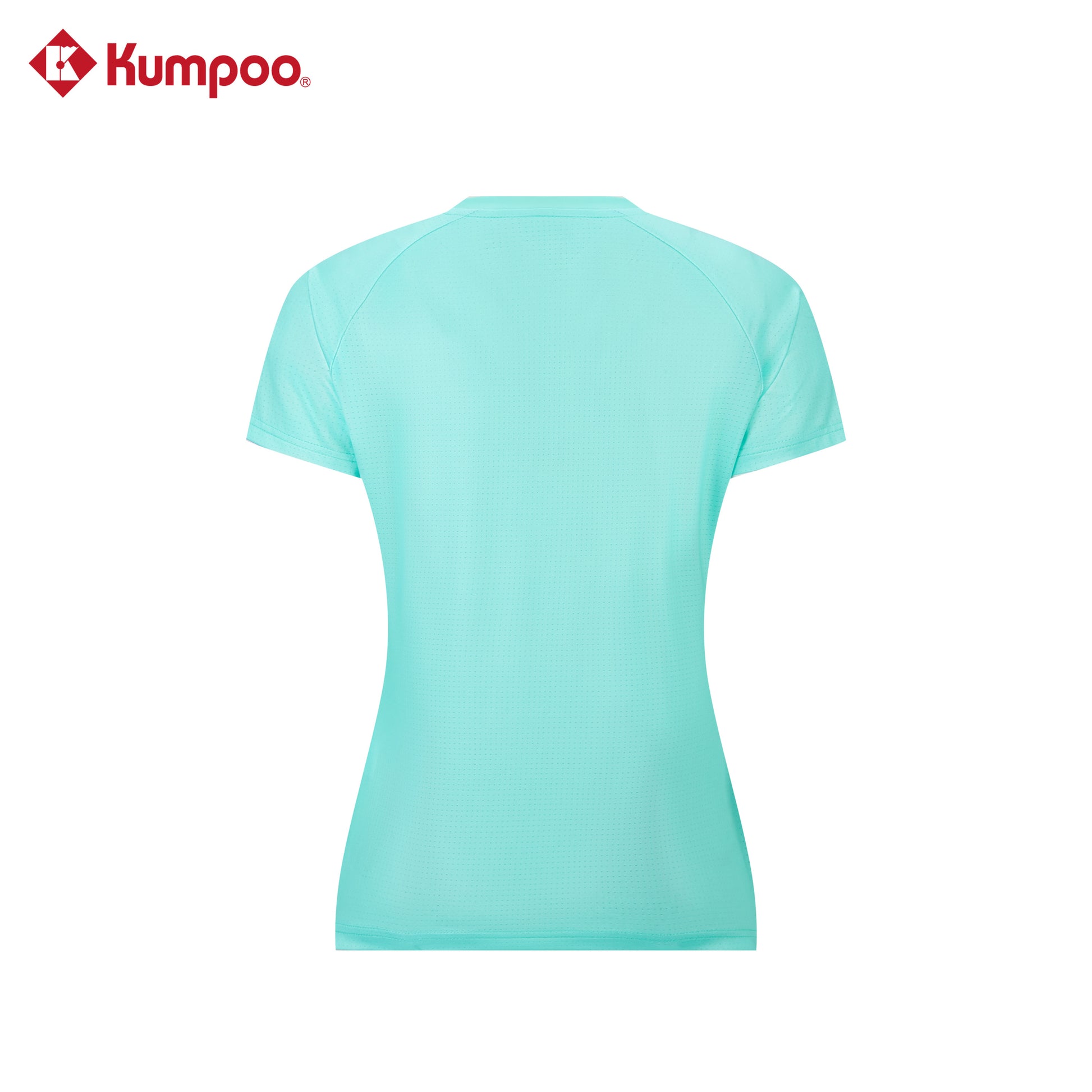 Kumpoo women's quick-dry sports T-shirt designed for badminton and training, featuring breathable fabric and athletic fit.