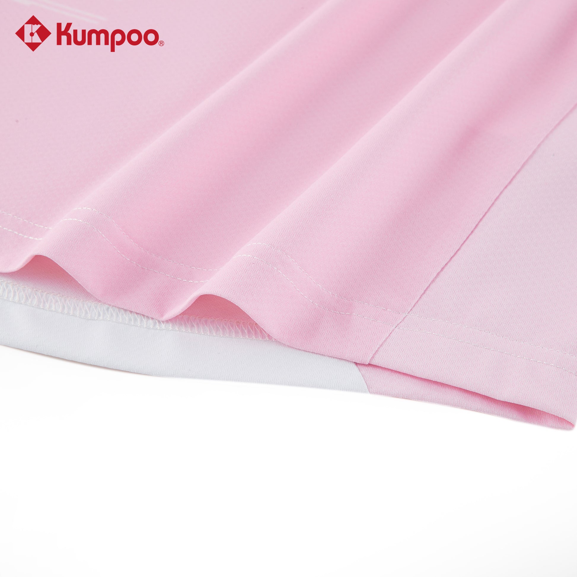 Kumpoo men's quick-dry sports T-shirt designed for badminton and training, shown in black with moisture-wicking fabric.