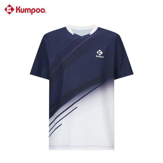 Kumpoo K261M-1226 men's quick-dry sports T-shirt for badminton and training, lightweight and breathable athletic top.