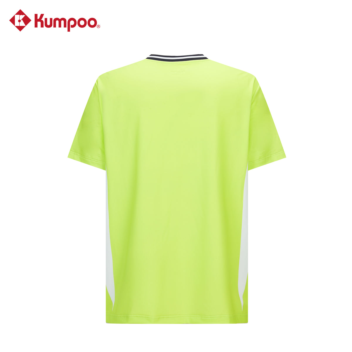 Kumpoo K261M-1226 men's quick-dry sports T-shirt for badminton and training, showing a blue athletic top with breathable fabric