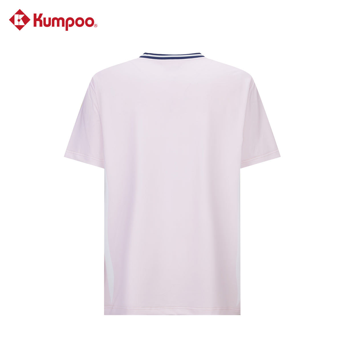 Kumpoo K261M-1226 men's quick-dry sports T-shirt in black and blue, designed for badminton and training activities.