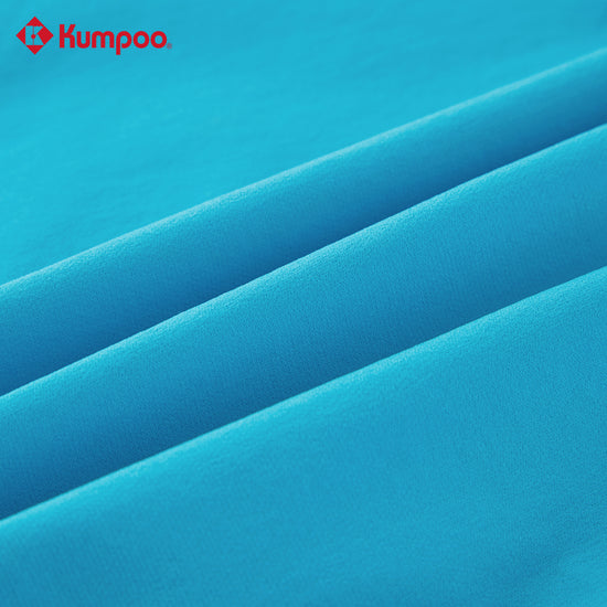 Kumpoo K261M-2661 men's performance sports shorts for badminton, pickleball, tennis, and casual wear, shown in black fabric.