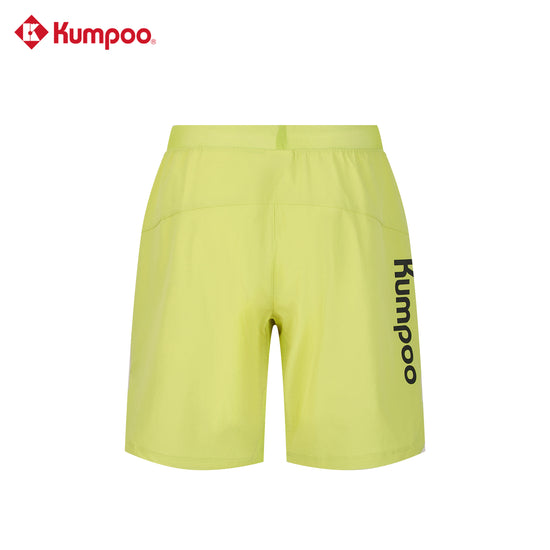 Kumpoo K261M-2661 men's performance sports shorts for badminton, pickleball, tennis, and casual wear, shown on a model.