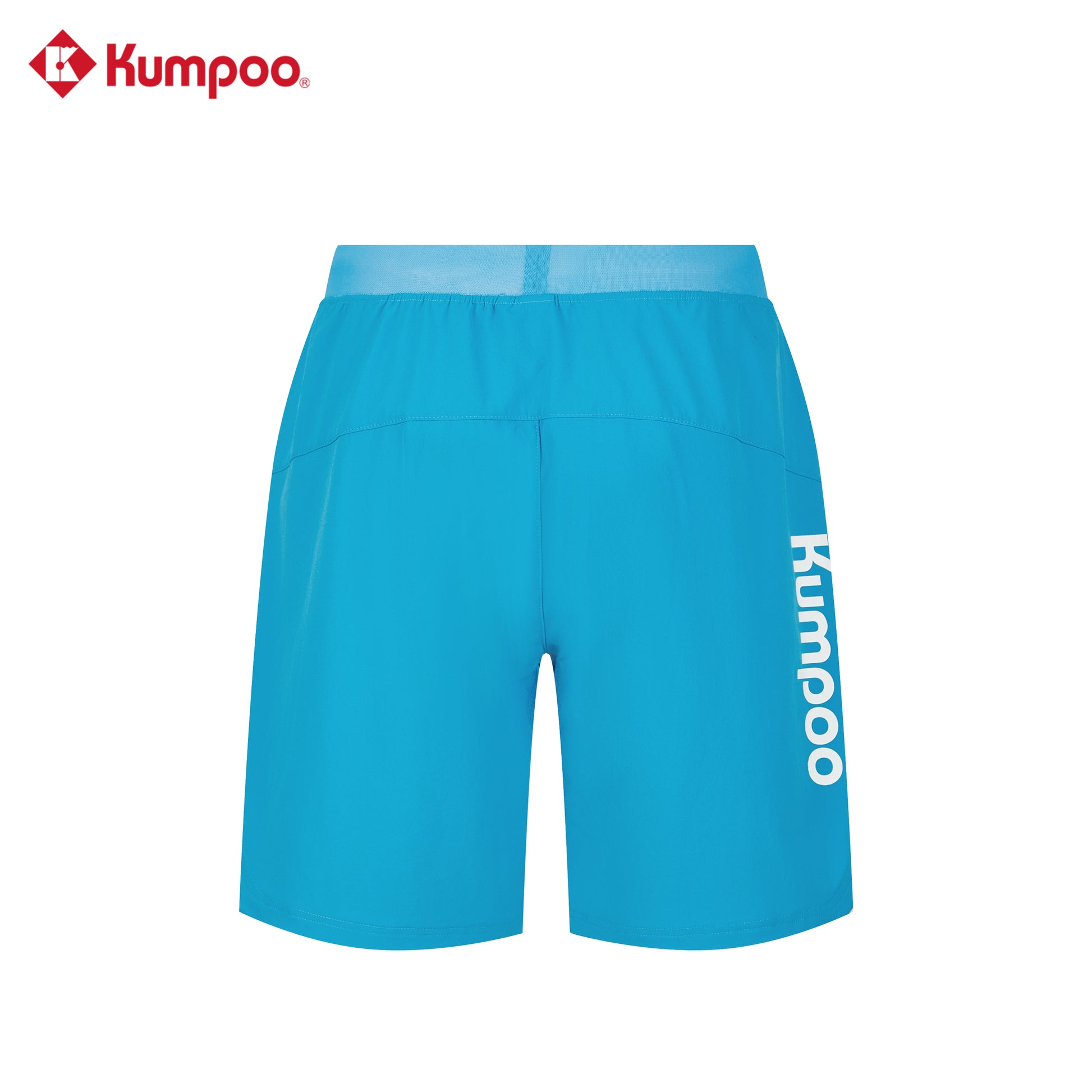 Kumpoo K261M-2661 men's performance sports shorts for badminton, pickleball, tennis, and casual wear, shown in gray fabric.