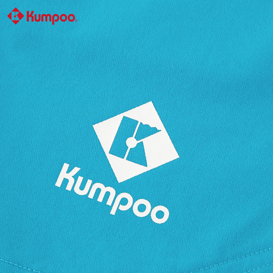 Kumpoo K261M-2661 men's performance sports shorts for badminton, pickleball, tennis, and casual wear, shown in black fabric.