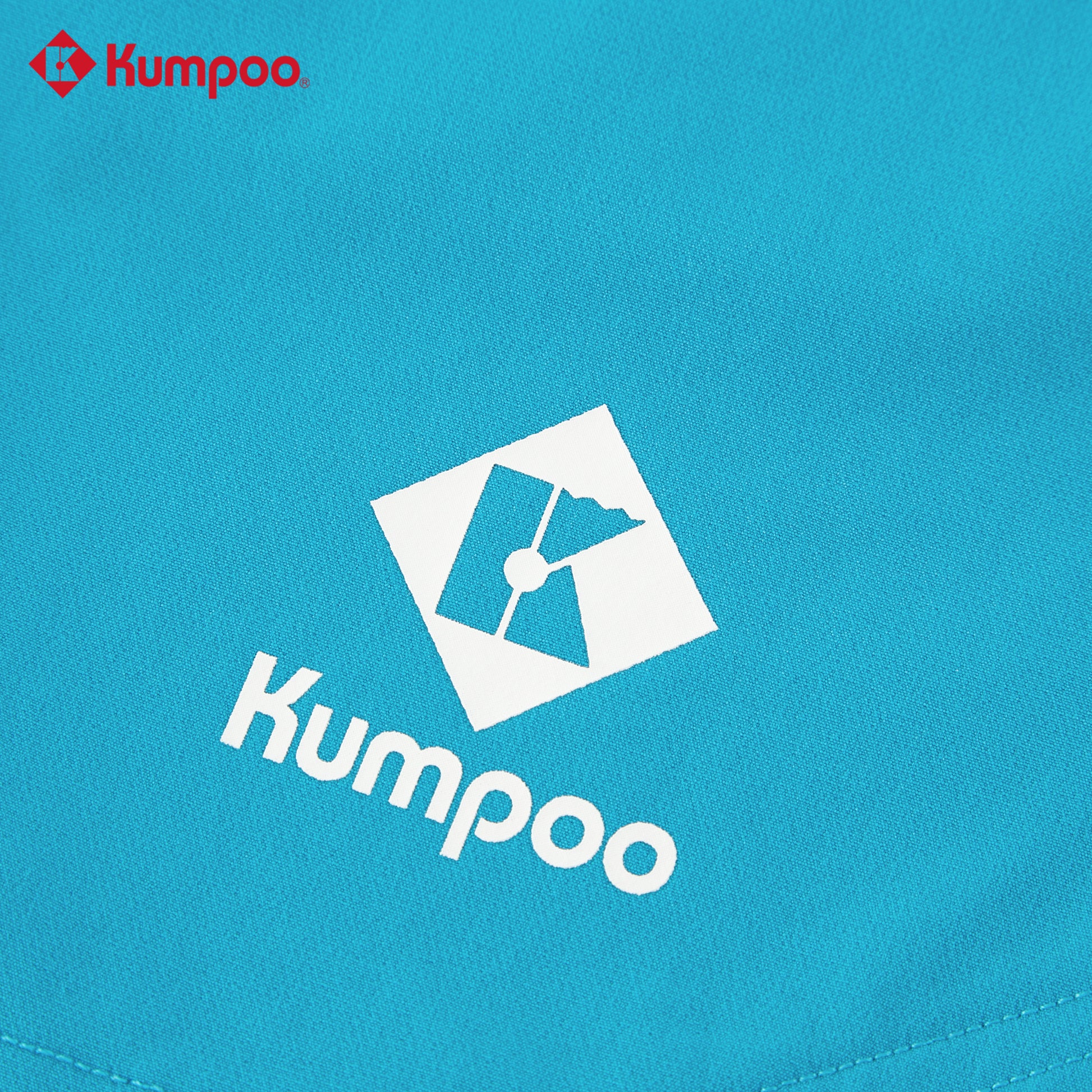Kumpoo K261M-2661 men's performance sports shorts for badminton, pickleball, tennis, and casual wear, shown in black fabric.