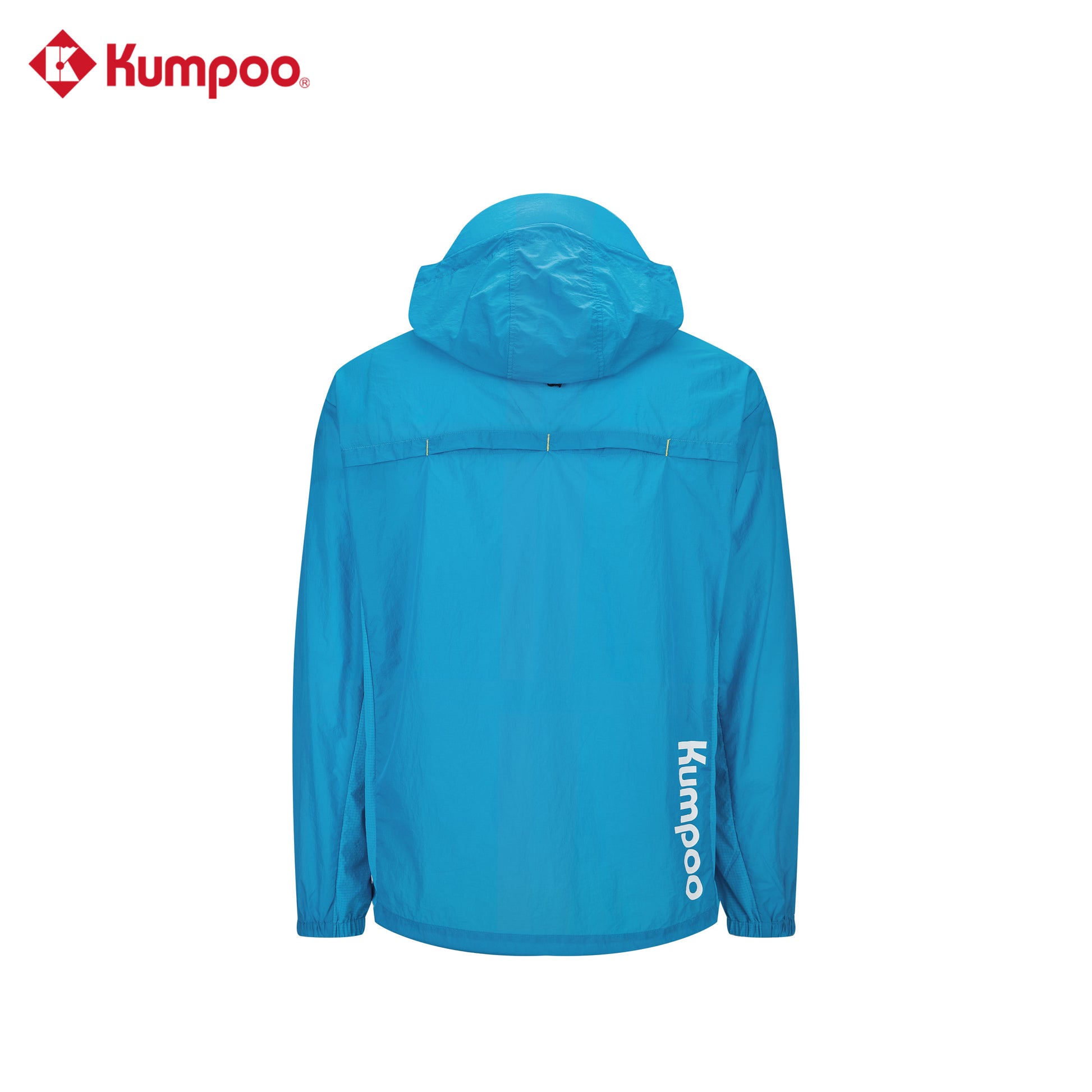 Kumpoo K261M-5655 men's long sleeve sports jacket in black, made of lightweight fabric, with a zip-up front and athletic design.