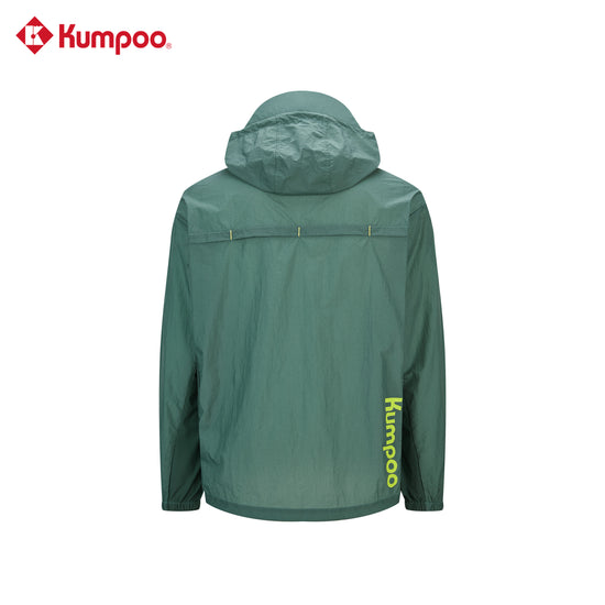 Kumpoo K261M-5655 men's long sleeve sports jacket, lightweight athletic jacket with zip front and sporty design.