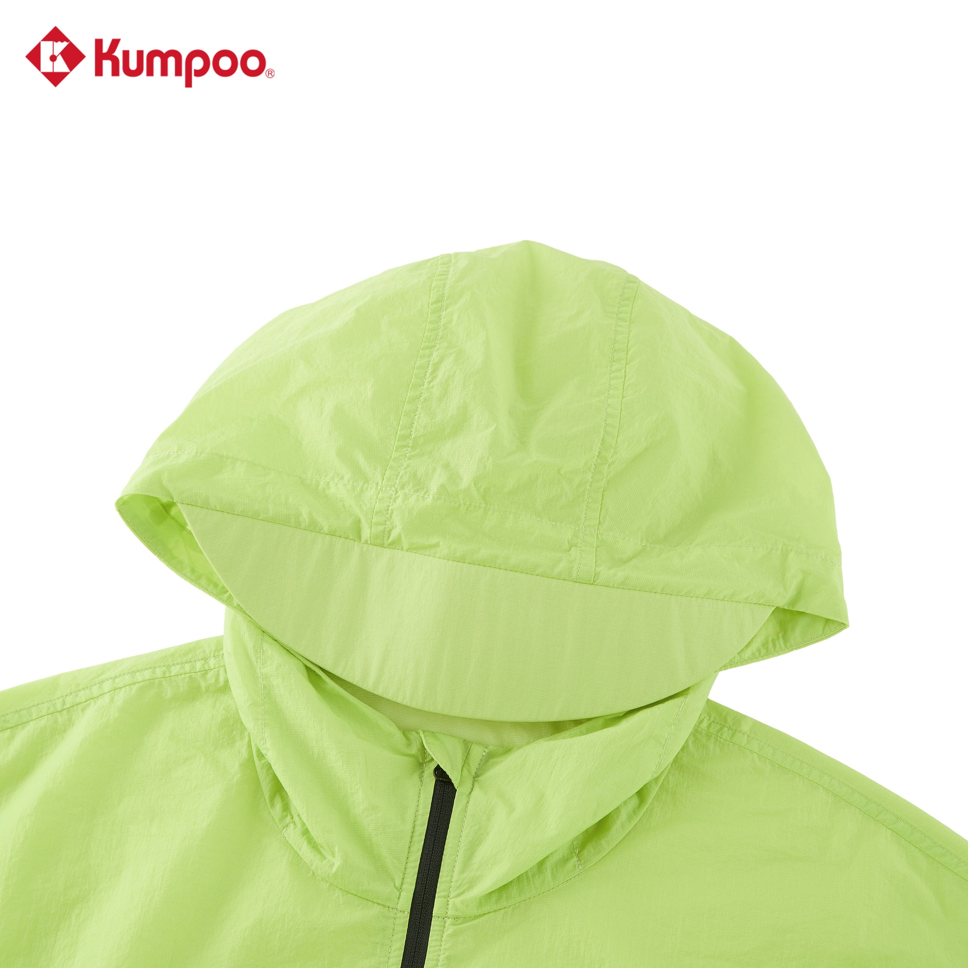Kumpoo K261M-5655 men's long sleeve sports jacket, black with zip front and athletic fit, suitable for active wear