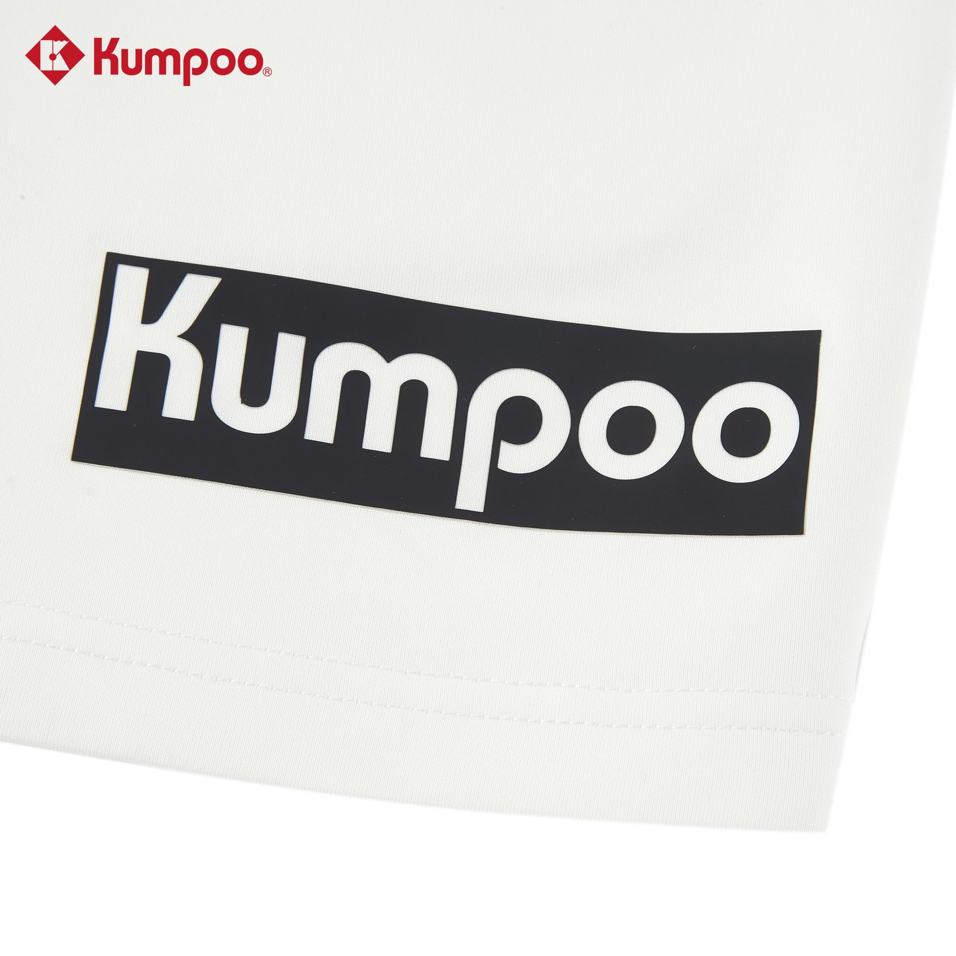 Kumpoo men's performance sports shorts for badminton, pickleball, tennis, and casual wear, shown in black with athletic design.