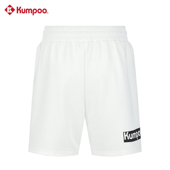 Kumpoo K261U-2059 men's performance sports shorts for badminton, pickleball, tennis, and casual wear, shown in black with athletic fit.
