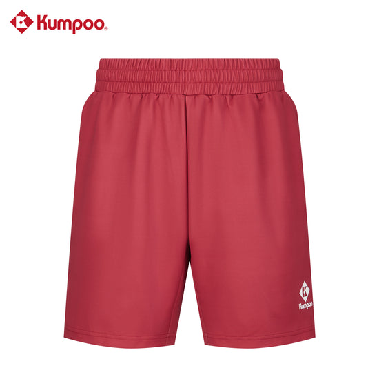 Kumpoo K261U-2059 men's performance sports shorts for badminton, pickleball, tennis, and casual wear, shown in dark color.