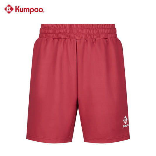 Kumpoo K261U-2059 men's performance sports shorts for badminton, pickleball, tennis, and casual wear, shown in dark color.
