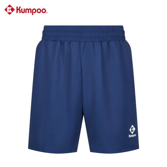 Kumpoo K261U-2059 men's performance sports shorts for badminton, pickleball, tennis, and casual wear, shown in black.