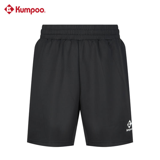 Kumpoo K261U-2059 men's performance sports shorts for badminton, pickleball, tennis, and casual wear, shown on a model.