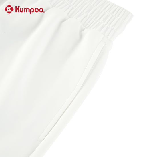 Kumpoo K261U-2059 men's performance sports shorts for badminton, pickleball, tennis, and casual wear, shown in black fabric.
