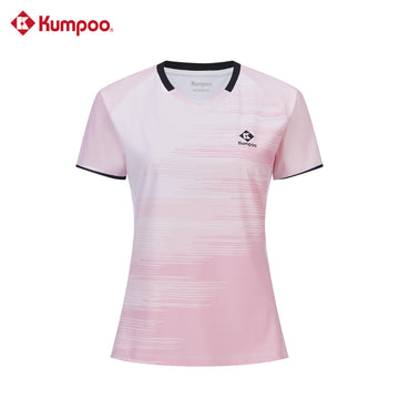 Kumpoo K261W-1170 women's quick-dry sports T-shirt for badminton and training, lightweight and breathable athletic top.