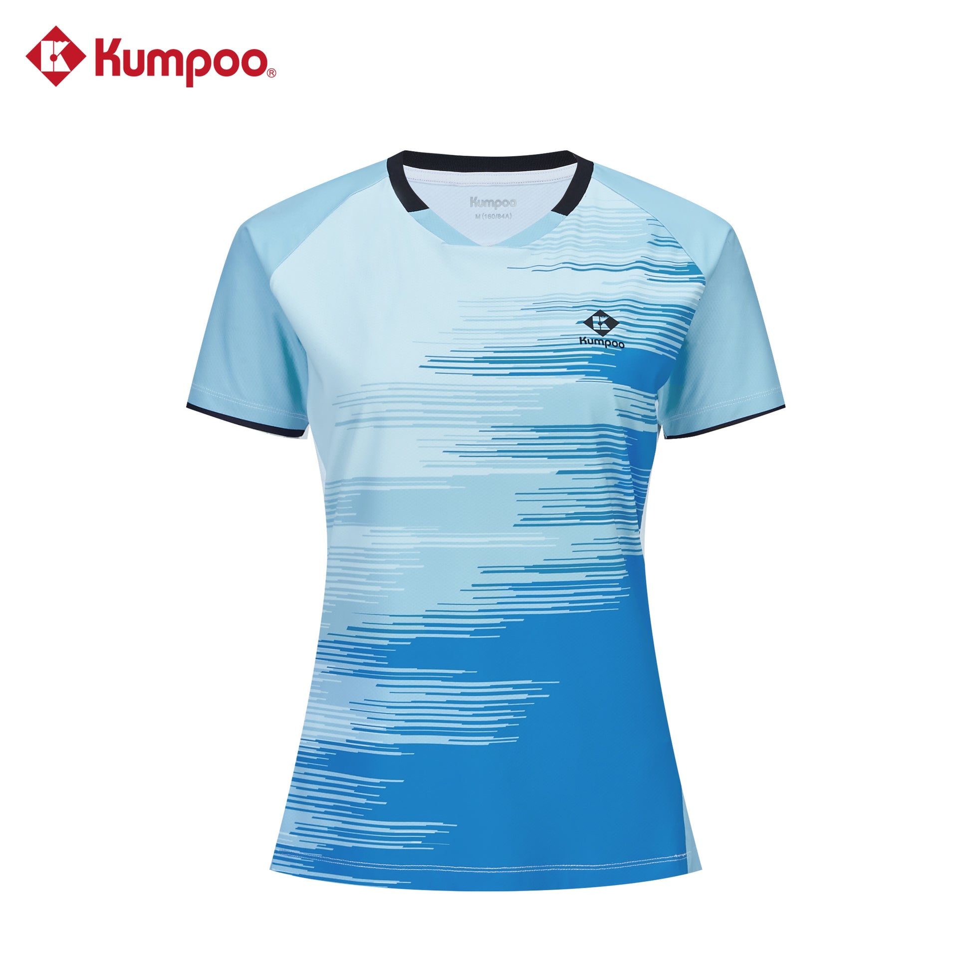 Kumpoo women's quick-dry sports T-shirt for badminton and training, lightweight and breathable athletic top.