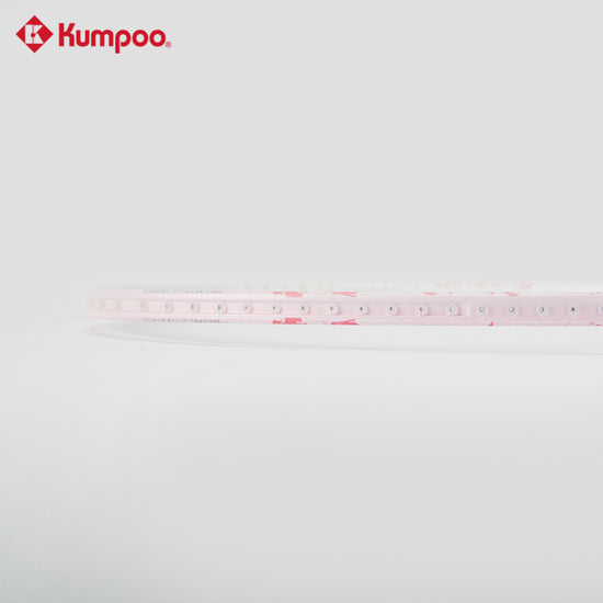Kumpoo PINES II pre-strung badminton racket with a lightweight frame and ergonomic grip, designed for competitive play.