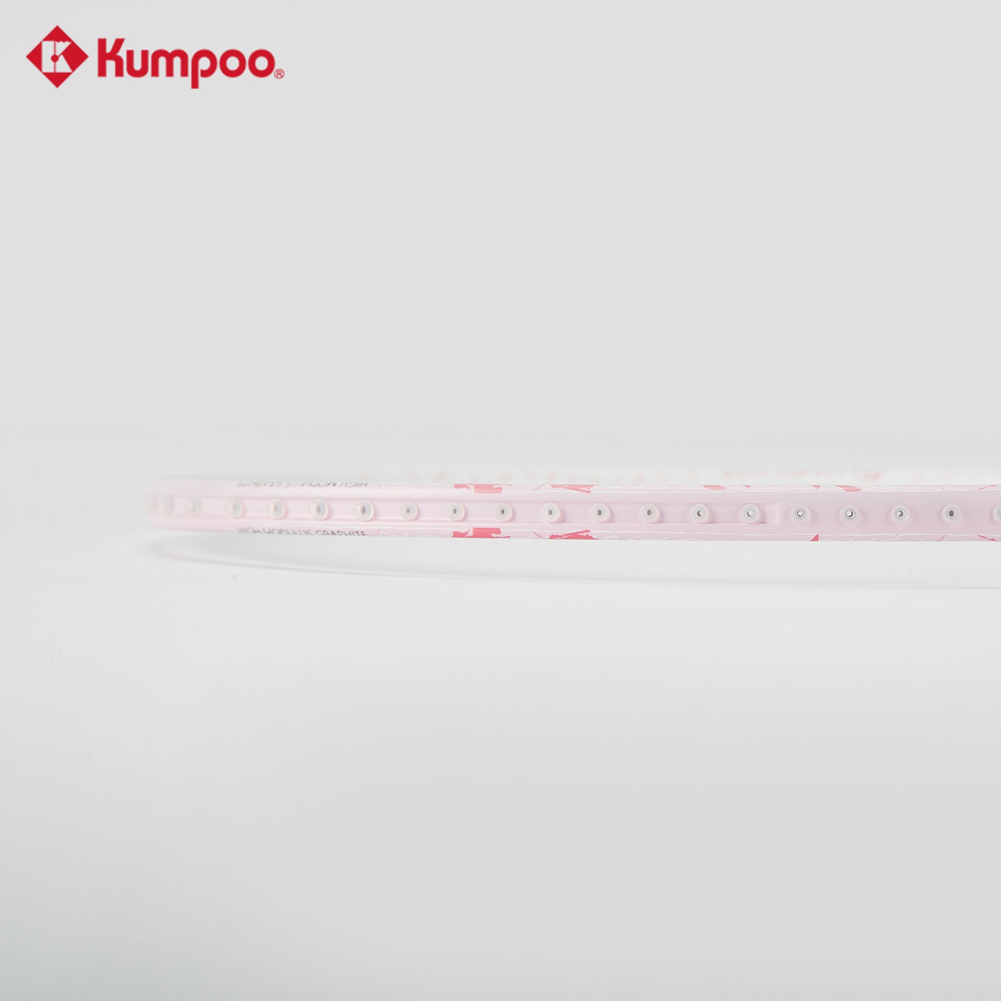 Kumpoo PINES II pre-strung badminton racket with a lightweight frame and ergonomic grip, designed for competitive play.